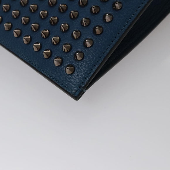 Christian Louboutin Hand Bag Leather Blue Auth bs21607