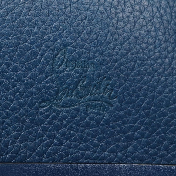 Christian Louboutin Hand Bag Leather Blue Auth bs21607