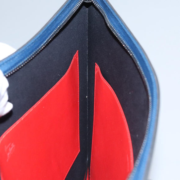 Christian Louboutin Hand Bag Leather Blue Auth bs21607