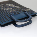 Christian Louboutin Hand Bag Leather Blue Auth bs21607-7