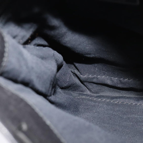 PRADA Shoulder Bag Leather Black Auth bs21614