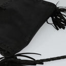 PRADA Shoulder Bag Leather Black Auth bs21614-6