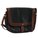 BALLY Shoulder Bag Leather Black Auth bs21629-1