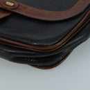 BALLY Shoulder Bag Leather Black Auth bs21629-14