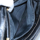 BALLY Shoulder Bag Leather Black Auth bs21629-22