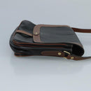 BALLY Shoulder Bag Leather Black Auth bs21629-3