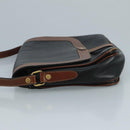 BALLY Shoulder Bag Leather Black Auth bs21629-4
