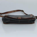 BALLY Shoulder Bag Leather Black Auth bs21629-5