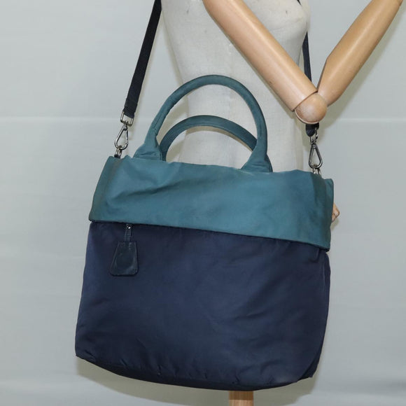 PRADA Tote Bag Nylon 2way Navy Auth bs21633