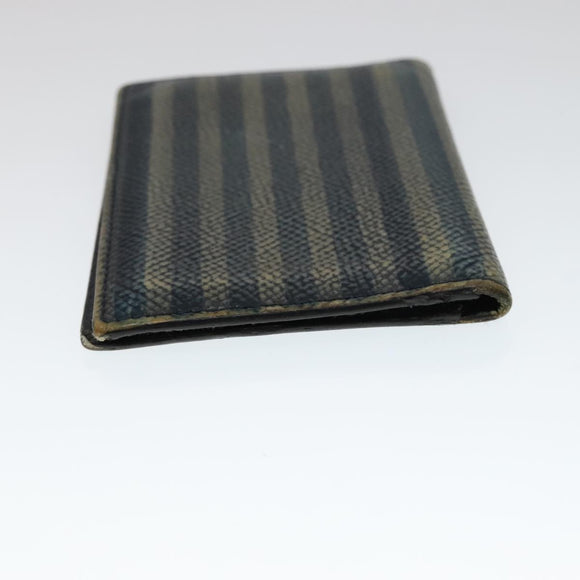 GIVENCHY Key Case Billfold Leather 4 Set Navy Black Auth bs21638