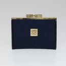 GIVENCHY Key Case Billfold Leather 4 Set Navy Black Auth bs21638-17