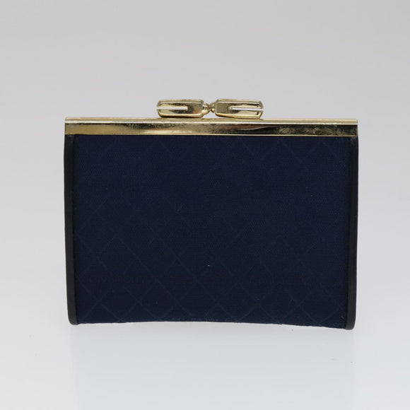 GIVENCHY Key Case Billfold Leather 4 Set Navy Black Auth bs21638