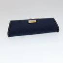 GIVENCHY Key Case Billfold Leather 4 Set Navy Black Auth bs21638-20