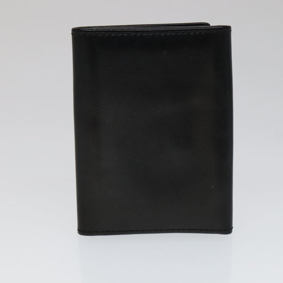 GIVENCHY Key Case Billfold Leather 4 Set Navy Black Auth bs21638