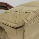 BURBERRY Blue Label Hand Bag Nylon Beige Auth bs21643-11