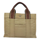 BURBERRY Blue Label Hand Bag Nylon Beige Auth bs21643-13