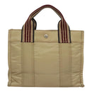BURBERRY Blue Label Hand Bag Nylon Beige Auth bs21643-2