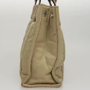 BURBERRY Blue Label Hand Bag Nylon Beige Auth bs21643-3