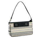 BURBERRY Shoulder Bag Canvas White Auth bs21644-1