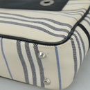 BURBERRY Shoulder Bag Canvas White Auth bs21644-9