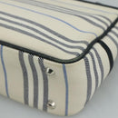 BURBERRY Shoulder Bag Canvas White Auth bs21644-15