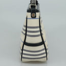 BURBERRY Shoulder Bag Canvas White Auth bs21644-3