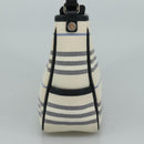 BURBERRY Shoulder Bag Canvas White Auth bs21644-4