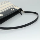 BURBERRY Shoulder Bag Canvas White Auth bs21644-7