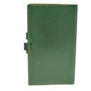 HERMES Day Planner Cover Leather Green Auth bs21645-2