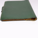 HERMES Day Planner Cover Leather Green Auth bs21645-5