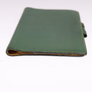 HERMES Day Planner Cover Leather Green Auth bs21645-6
