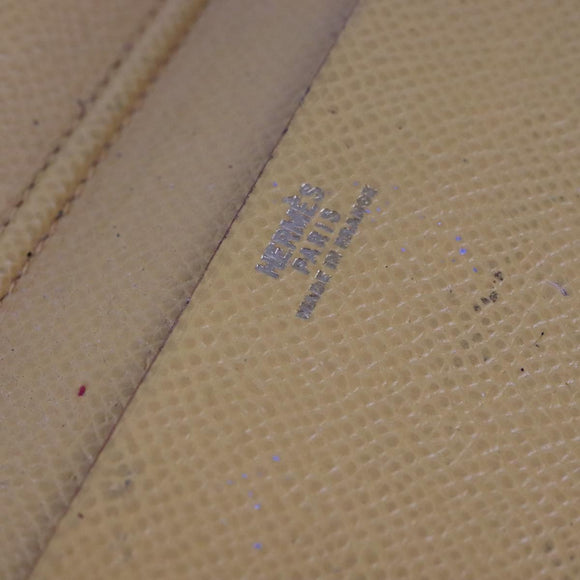 HERMES Day Planner Cover Leather Green Auth bs21645