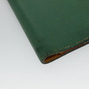 HERMES Day Planner Cover Leather Green Auth bs21645-8