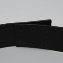 CHANEL Belt Leather 29.9"" Black CC Auth bs21650-10