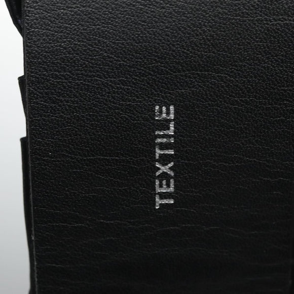 CHANEL Belt Leather 29.9"" Black CC Auth bs21650