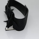 CHANEL Belt Leather 29.9"" Black CC Auth bs21650-4