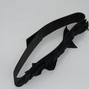 CHANEL Belt Leather 29.9"" Black CC Auth bs21650-6