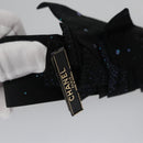 CHANEL Belt Leather 29.9"" Black CC Auth bs21650-9