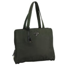 PRADA Tote Bag Nylon Khaki Auth bs21656-1