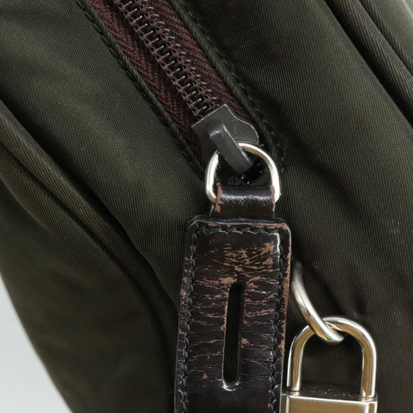 PRADA Tote Bag Nylon Khaki Auth bs21656