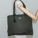 PRADA Tote Bag Nylon Khaki Auth bs21656-26