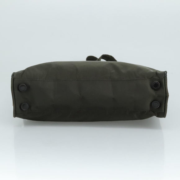 PRADA Tote Bag Nylon Khaki Auth bs21656