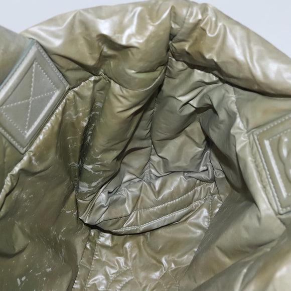 CHANEL Cococoon Tote Bag Nylon Wine Red Silver CC Auth bs21665