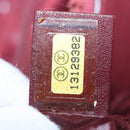 CHANEL Cococoon Tote Bag Nylon Wine Red Silver CC Auth bs21665-11