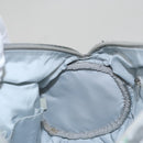 CHANEL Sports Hand Bag Coated Canvas Silver CC Auth bs21669-20