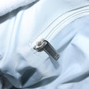 CHANEL Sports Hand Bag Coated Canvas Silver CC Auth bs21669-22