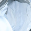 CHANEL Sports Hand Bag Coated Canvas Silver CC Auth bs21669-22