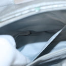 CHANEL Sports Hand Bag Coated Canvas Silver CC Auth bs21669-23