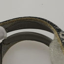 CHANEL Sports Hand Bag Coated Canvas Silver CC Auth bs21669-8