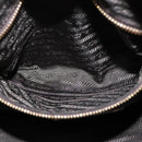 PRADA Boston tas nylon kaki goud Auth bs21678-21